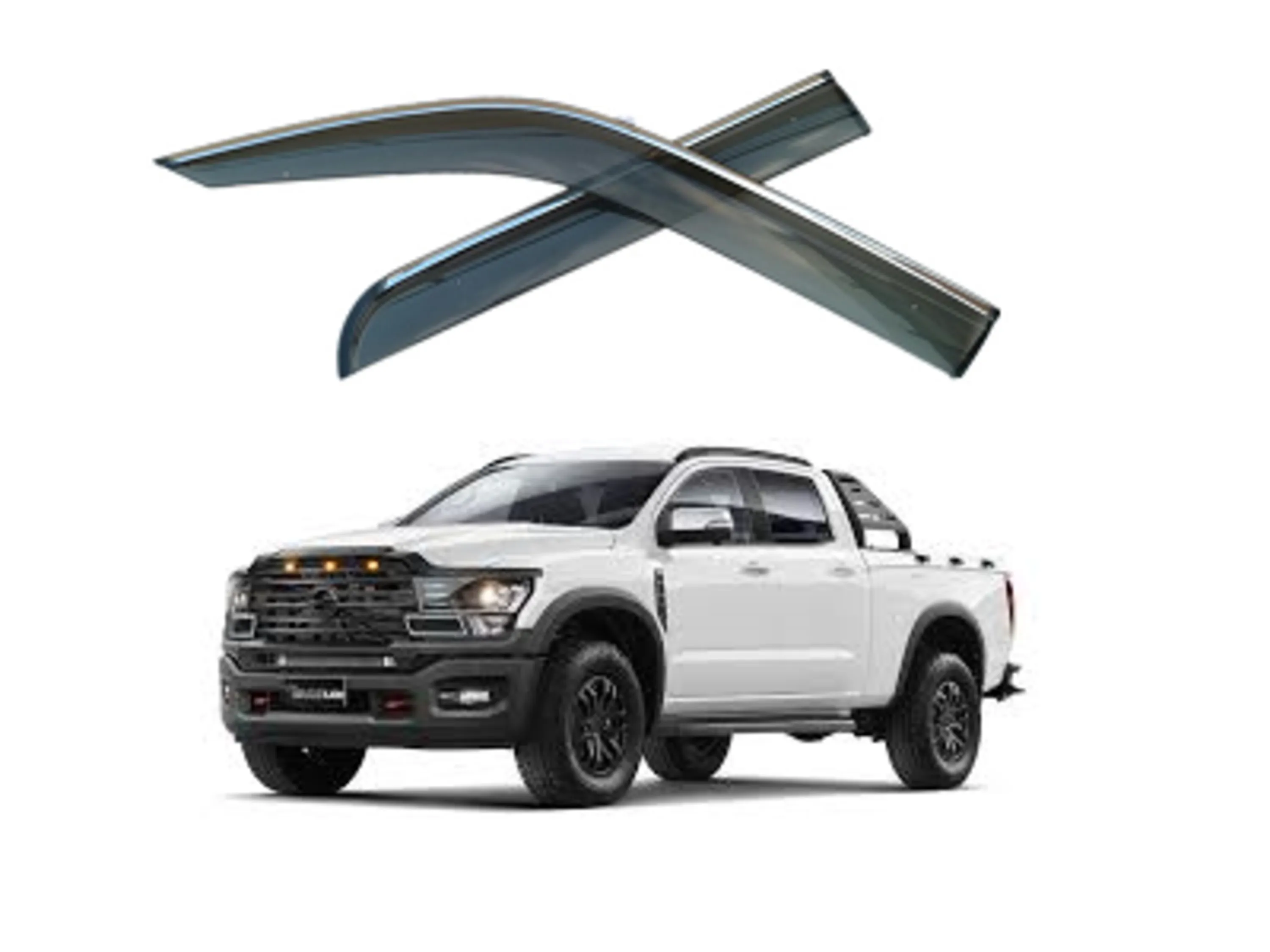 بادگیر باران گیر شیشه لبه استیل پیکاپ G9 باران گیر شیشه لبه استیل پیکاپ G9